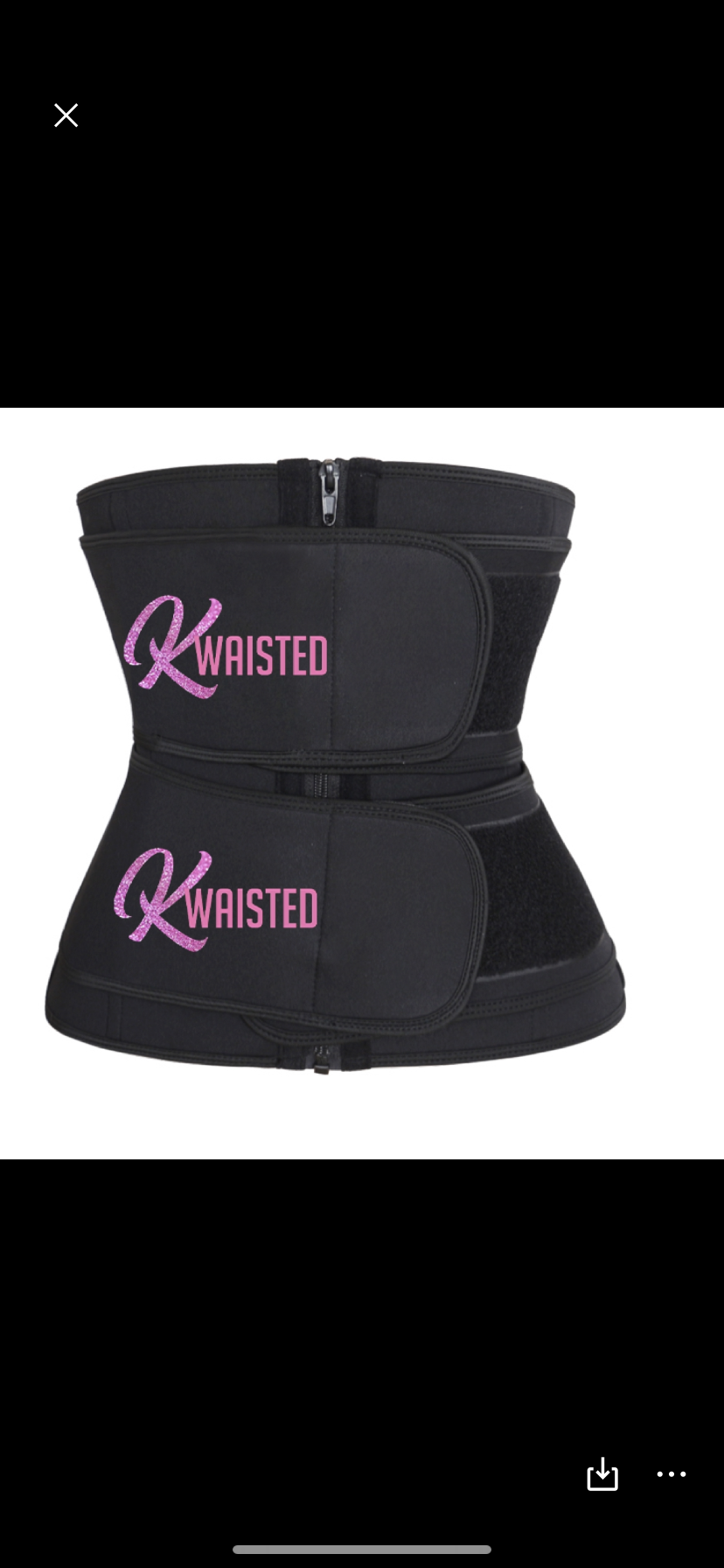 Double strap waist shaper