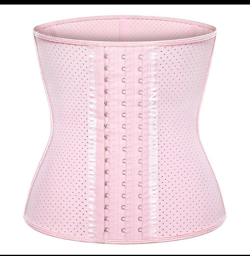 Barbie Pink Jacquard Retro Victorian Corset with Straps  Barbie Pink waist corset belt Fashion corset display picture 1