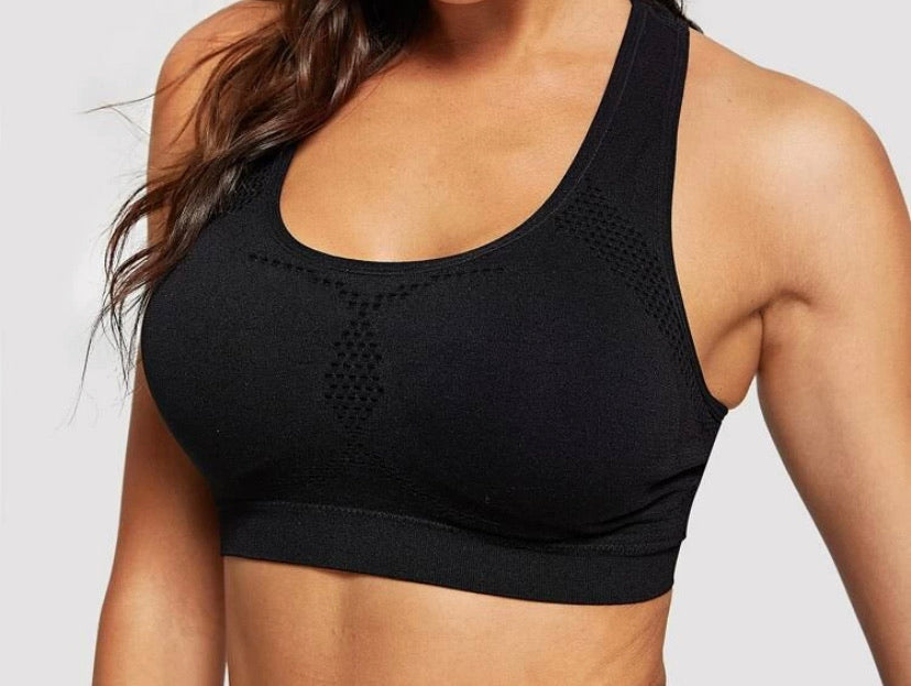 Black sports bra